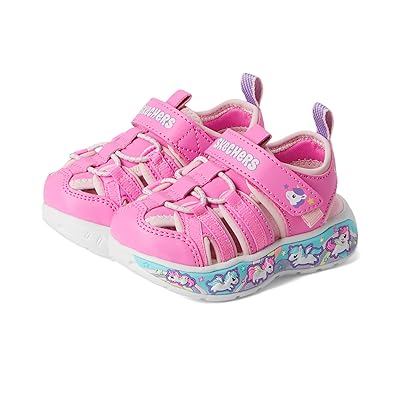 SKECHERS KIDS Play Scene Splash Cute Crew 303162N (Toddler) Girls Shoes Pink/Light Pink