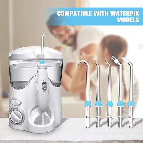 Miniatura 2 de Puntas de repuesto para irrigador de agua Waterpik, puntas de repuesto clásicas compatibles con irrigador oral Waterpik, cabezales de cepillo de
