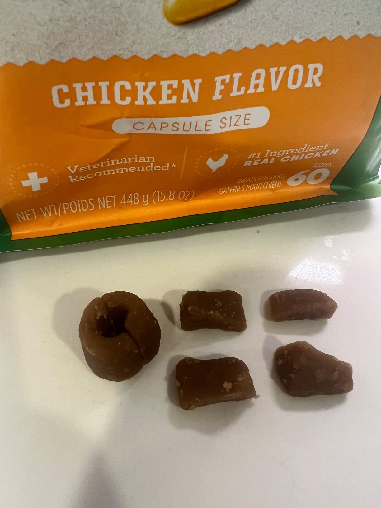 Greenies Pill Pockets for Dogs Large Size, Soft Dog Treats, with Real Peanut Butter, 15.8 oz. Pouch (60 Treats) photo review