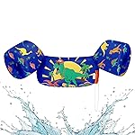 HeySplash Swim Vest for Kids, Toddler Pool Floaties Fit 22-44 Lbs, Children Swimming Vest with Adjustable Strap, Swim Jacket Water Wings Arm, Puddle Sea Beach Boat Jumper Boy Girl Age 1-6, Dinosaur