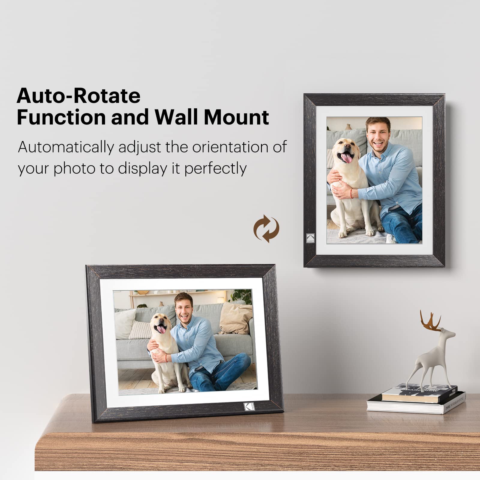 KODAK デジタルフォトフレーム HDPF-978 Kodak HDPF-978 9.7 Inch WiFi-Enabled Digital Photo Frame
