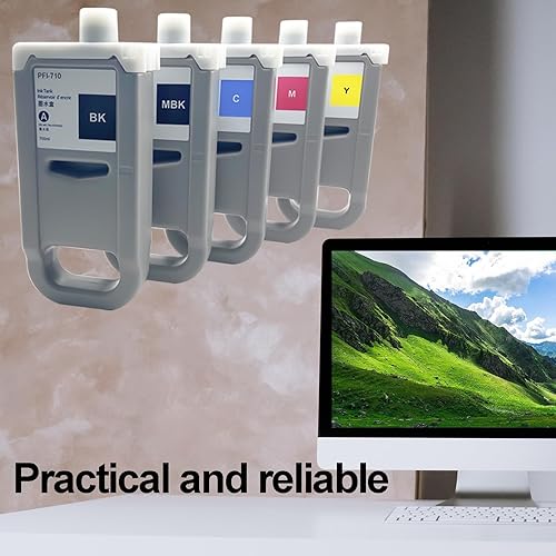 Miniatura 8 de PFI-710 710 Cartucho de tinta de repuesto para impresoras Canon PFI-710 PF710 PFI-710Y PFI710Y Pigmento 2355C001 para impresoras iPF TX-2000 TX-3000