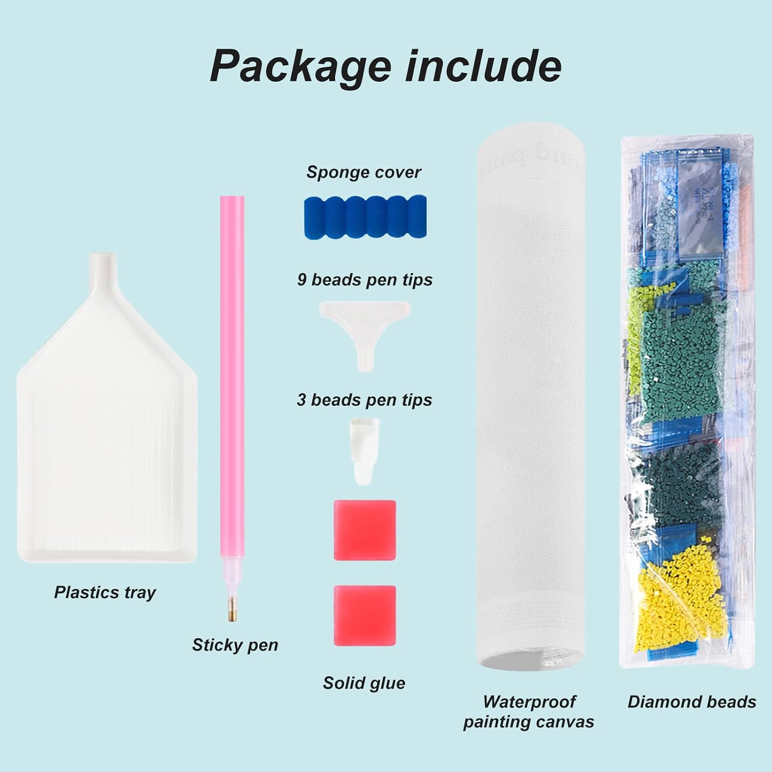 Stalente Diamond Painting Kits for Adults Seaside House, 5D DIY Diamond Art Kits for Beginners Round Full Drill Diamond Painting for Home Wall Decoration Gift 12×12inch, Landscape image 5