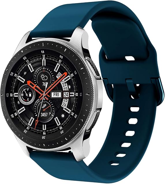 Syxinn Compatible for 22mm Strap Galaxy Watch 3 45mm/Galaxy Watch 46mm/Gear S3 Frontier/Classic Straps Band Silicon Wristband Bracelet for Moto 360 2nd Gen 46mm/Huawei Watch GT 2 46mm/Ticwatch Pro
