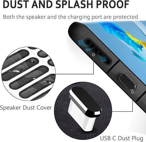 Miniatura 4 de Enchufe antipolvo USB C, paquete de 4 cubiertas antipolvo USB C tipo C antipolvo, puerto de carga, tapa protectora con cubierta antipolvo para