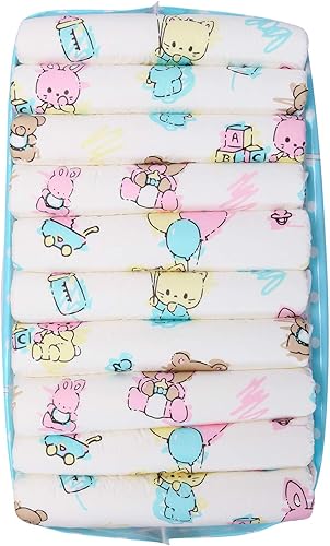 Miniatura 6 de Littleforbig Pañales impresos para adultos 10 piezas cuties de bebé mediano 28-38 pulgadas