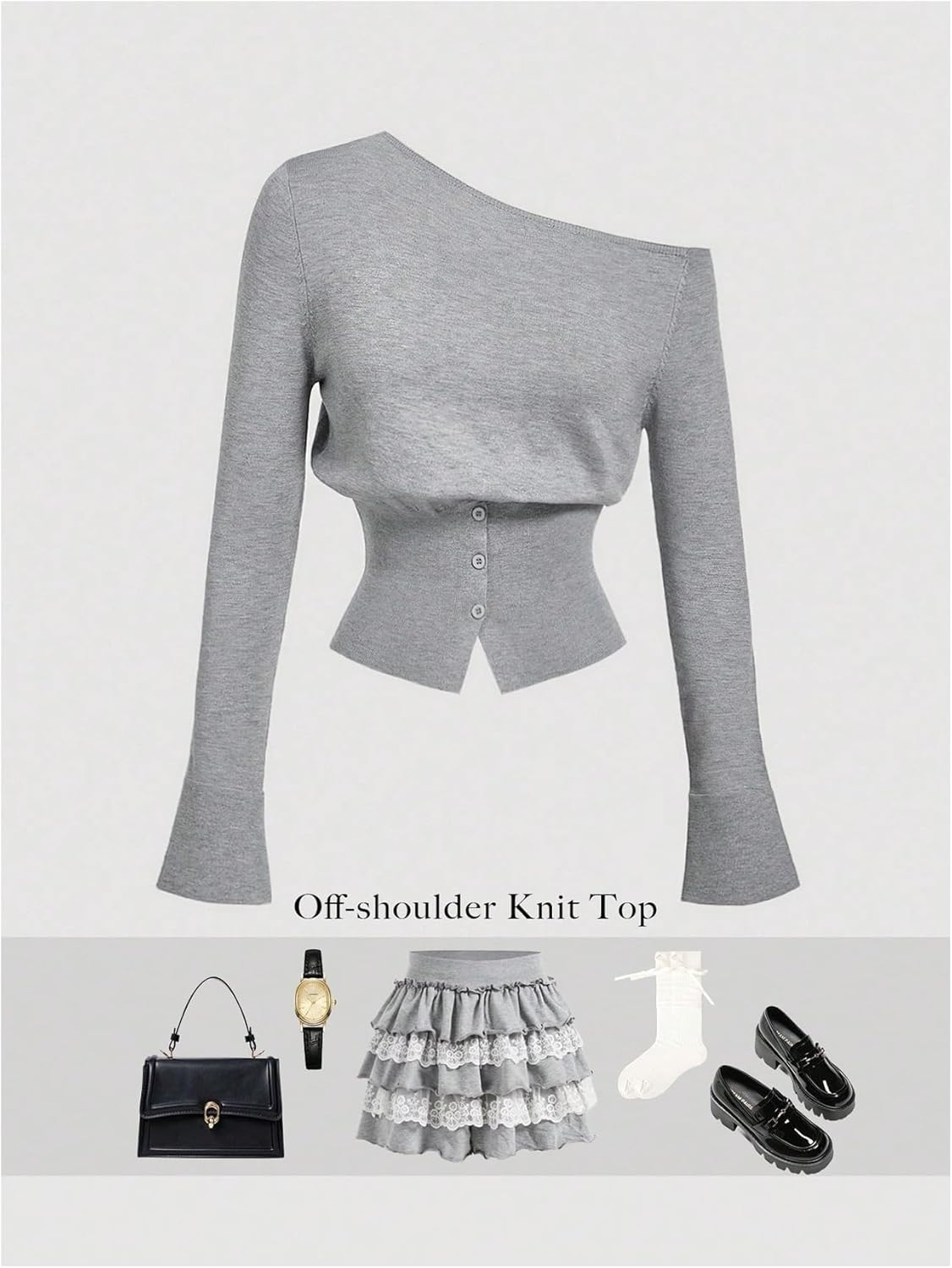 SHENHE Women's Off The Shoulder Sweater Fall Trendy Cinched Waist Going Out Dressy Sweater - Image 5