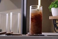 Vista 6 de Highball - Juego de 8 vasos de borosilicato de 15 onzas de capacidad, finos y ligeros vasos de borosilicato que se pueden utilizar para beber