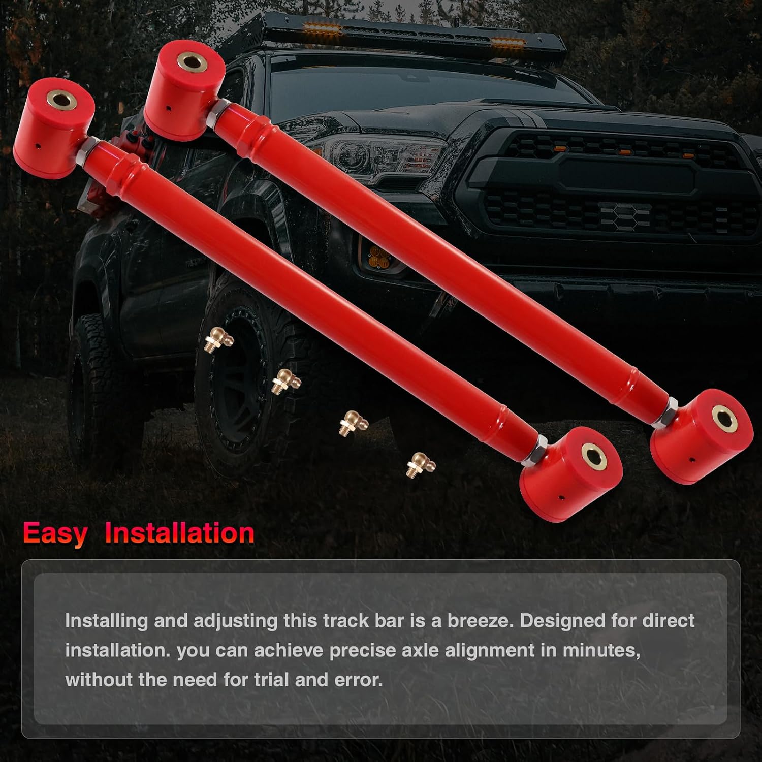 Adjustable Rear Lower Control Arms For GM SUV Suburban 2007-2014, Tahoe 2007-2014, Complete Suspension Kit Replacement (2PCS)