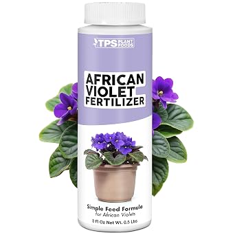 African Violet Fertilizer Liquid Plant Food for More Blooms, Rich Green Leaves & Healthy Root Development, 8 oz