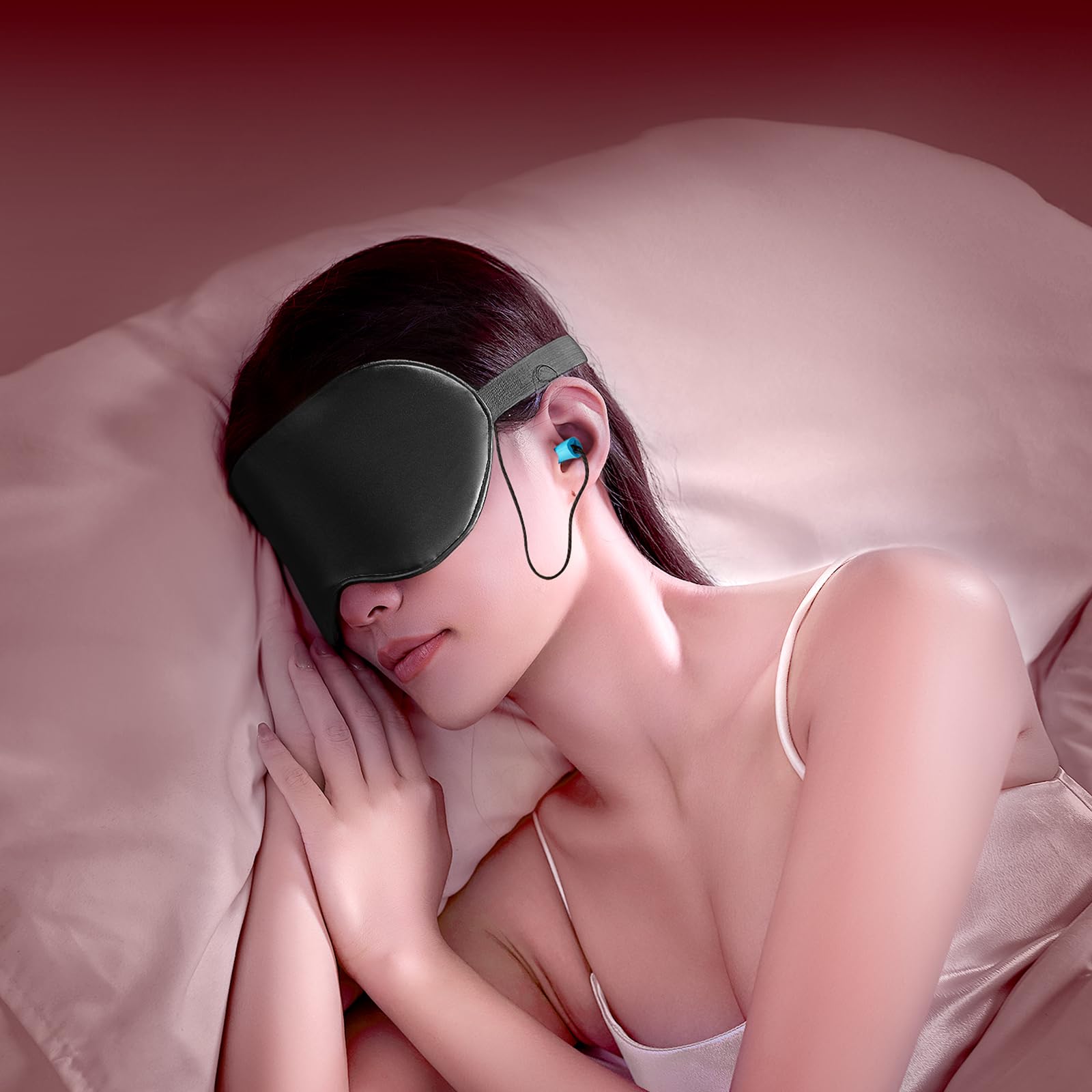 Amazon.co.jp: 良質セイカツ アイマスク 耳栓付き 目隠し 睡眠用 最強