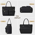 RAINSMORE Teacher Tote Bag with Lunch Compartment 15.6 inch Laptop Bag for Women Large Work Bags Nurse Bag Laptop Briefcase
