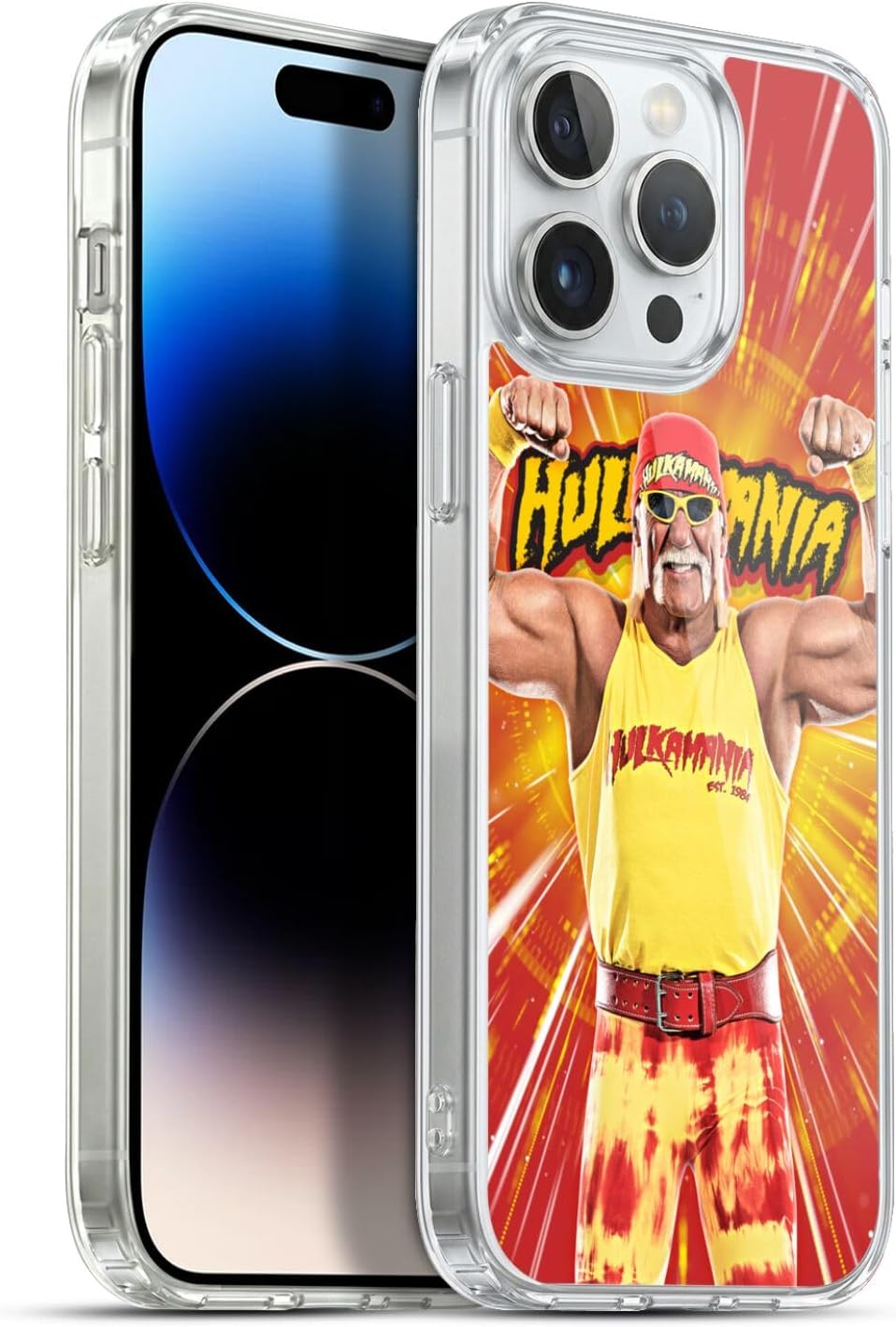 Head Case Designs Officially Licensed WWE Portrait Hulk Hogan Gel Case [Military Grade Protection] Compatible with Apple iPhone 13