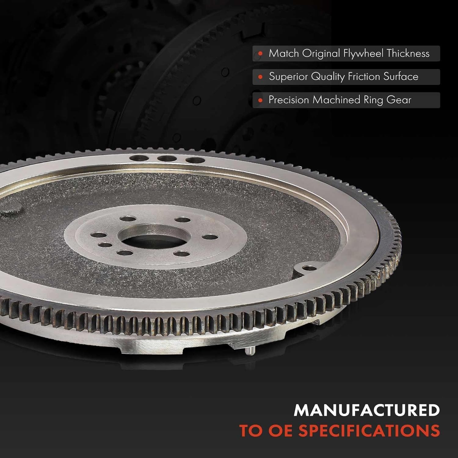 A-Premium Clutch Flywheel Compatible with Mini Cooper 2007-2015, Cooper Countryman 2011 2013-2016, Cooper Paceman 2013-2016, 1.6L 2.0L, 6 Bolt Holes, 133 Teeth, Manual Trans., Replace# 11227561765