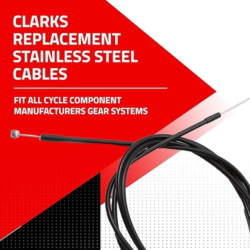 Miniatura 5 de Clarks 6086 Cable de freno de acero inoxidable, negro