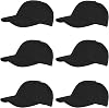 Gelante Cotton Twill Washed Unstructure Baseball Cap - Adjustable Blank Hat for Men Women - Wholesale Bulk Lot of 6 Pack