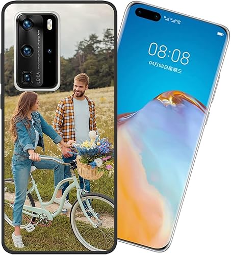 Miniatura 2 de Styletify Funda de fotos personalizada para Huawei P40 Pro, funda de silicona a prueba de golpes, funda de teléfono personalizada de caramelo suave,