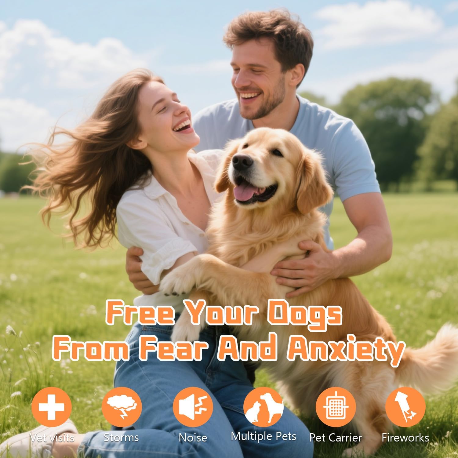 Dog Pheromone Calming Diffuser 8 in 1 (6 * 30 Day) Appeasing Pet Pheromones Diffuser to Calm Kit (2 Plug in+ 6 Pack 48ml Refill) for Anxiety