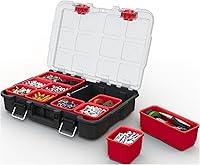 Vista 13 de Keter Stack-n-Roll Organizador Modular de Herramientas para Almacenamiento en Garaje y Bricolaje, Sistema de Caja de Herramientas Rodante de Resina