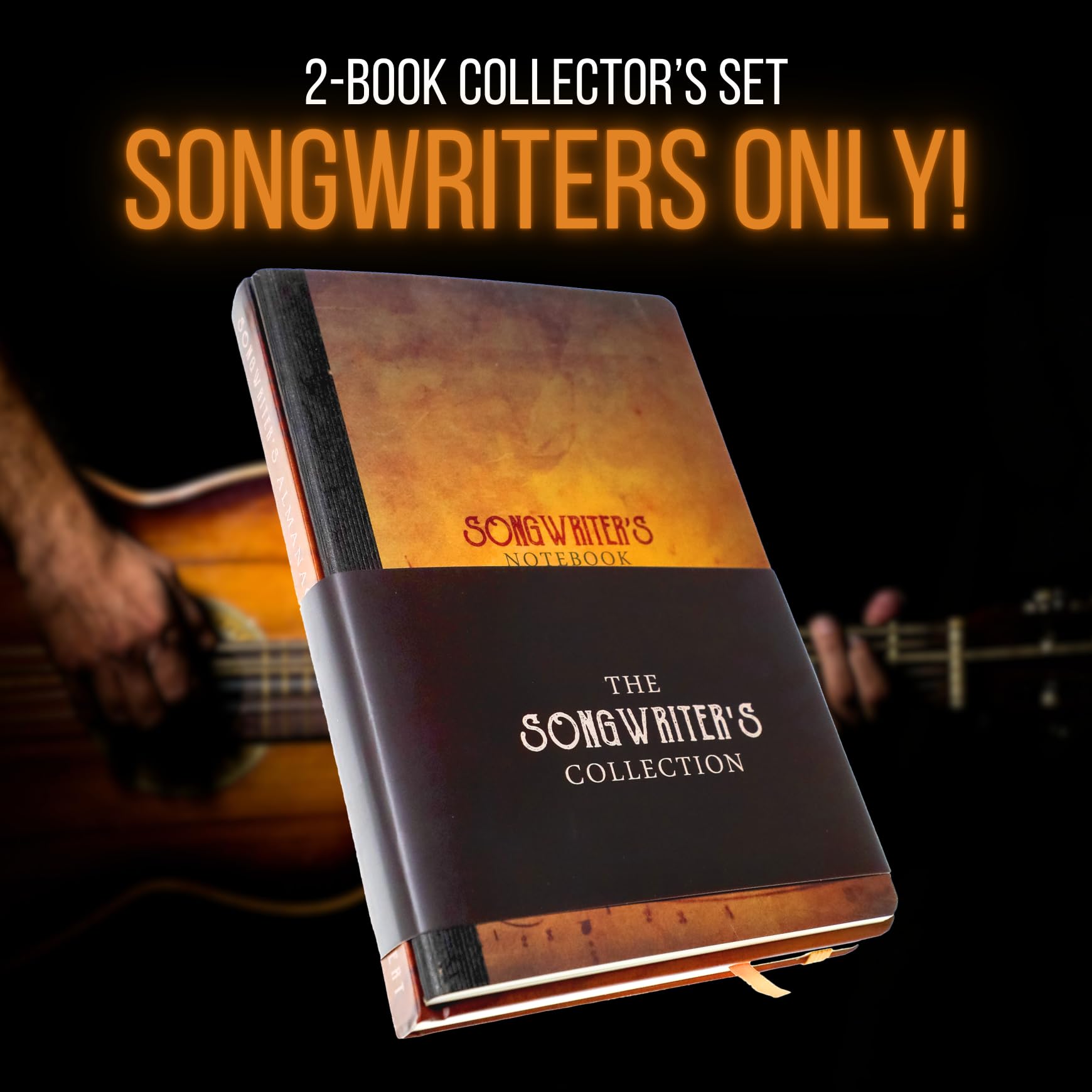 IVIDEOSONGS Songwriter's Almanac and Notebook 2-Book Gift Set * Lyrics Notebook and Songwriting Journals * Hardcover & Softcover Blank Sheet Music Staff Paper * 150 Free Lessons - Image 3