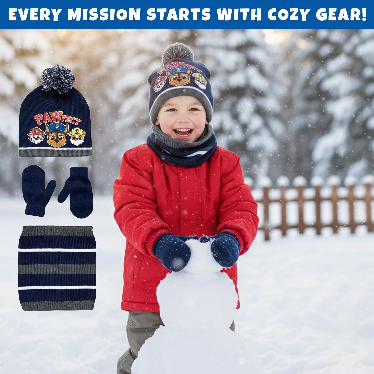 Nickelodeon Boys' Paw Patrol or Teenage Mutant Ninja Turtles Cold Weather Set (2T-7) - Image 6