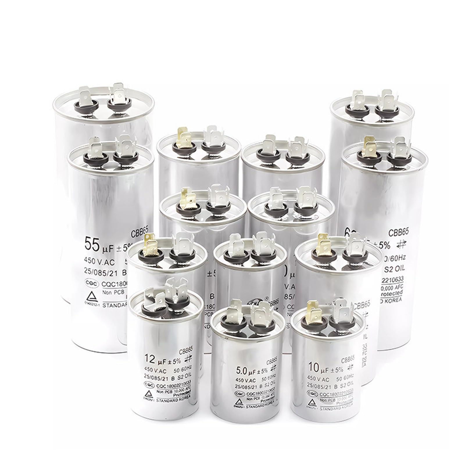 Condensador de motor de CA CBB65
