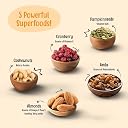 Paper Boat Absolute Health Dry Fruits Mix, Premium Trail Mix | Healthy Mixed Nuts with Dry Fruits | Almonds | Cashews | Cranberry | Pumpkin Seeds | Candied Amla, Reusable Jar (1000g) gallery image
