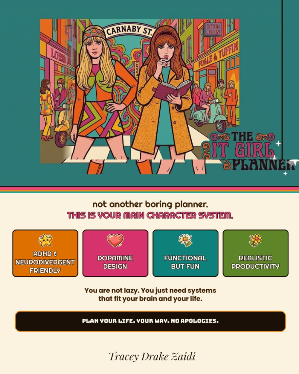 The IT Girl Planner: An ADHD & Neurodivergent-Friendly Productivity Workbook for Women: A 3-Month Dopamine-Boosting Planning System for Focus, ... Tracking, Goal Setting & Soft Productivity