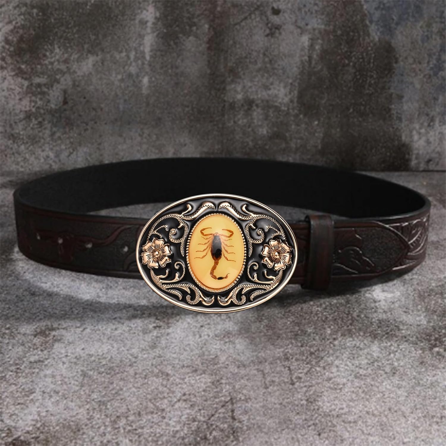 Belt Buckle for Men, Scorpion Animal Belt Buckle for Women Western Cowboy Novelty 3D Scorpion Belt Buckles - Image 4