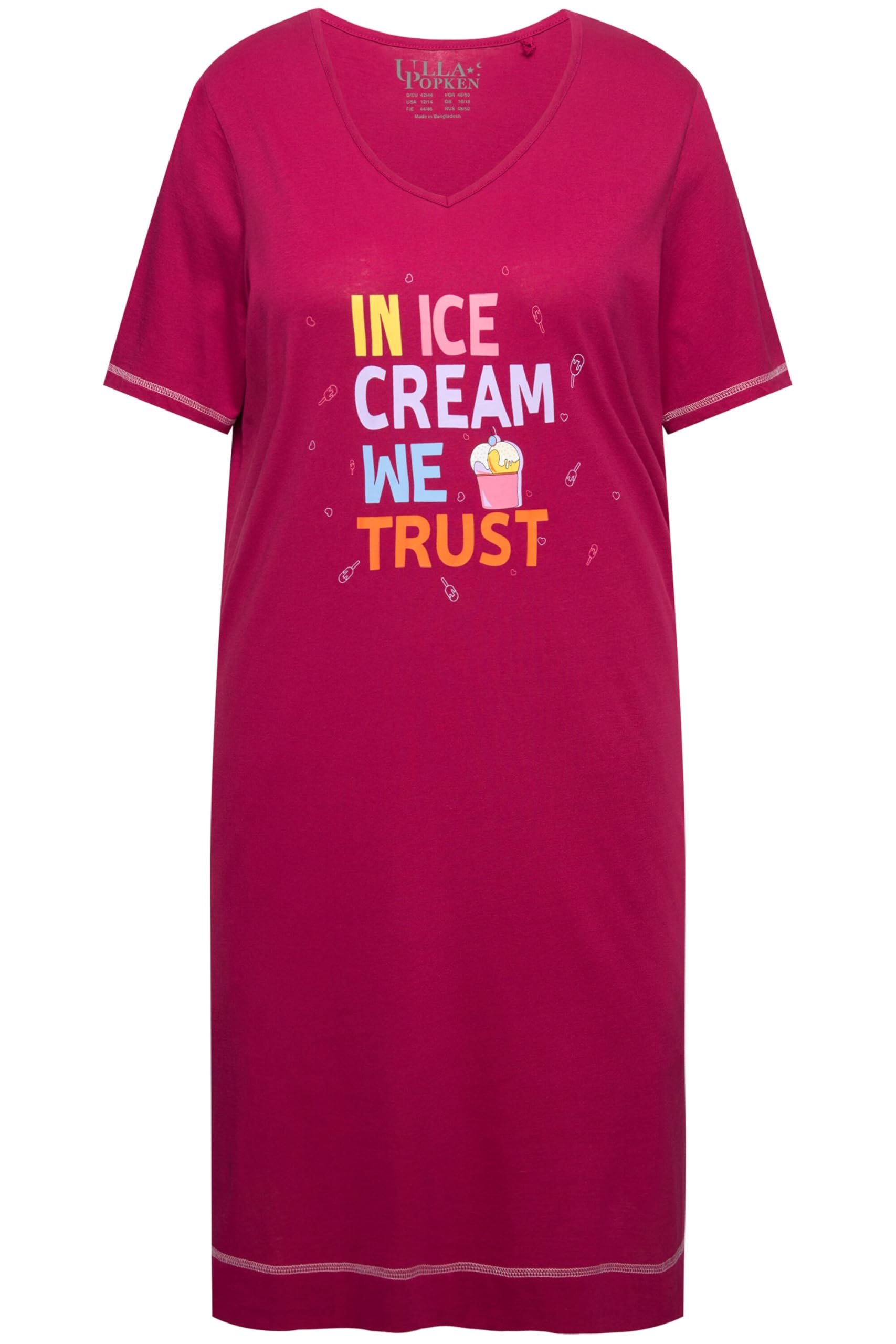 Ulla Popken Koszulka nocna Kobiety Bigshirt Summer Delights 830083