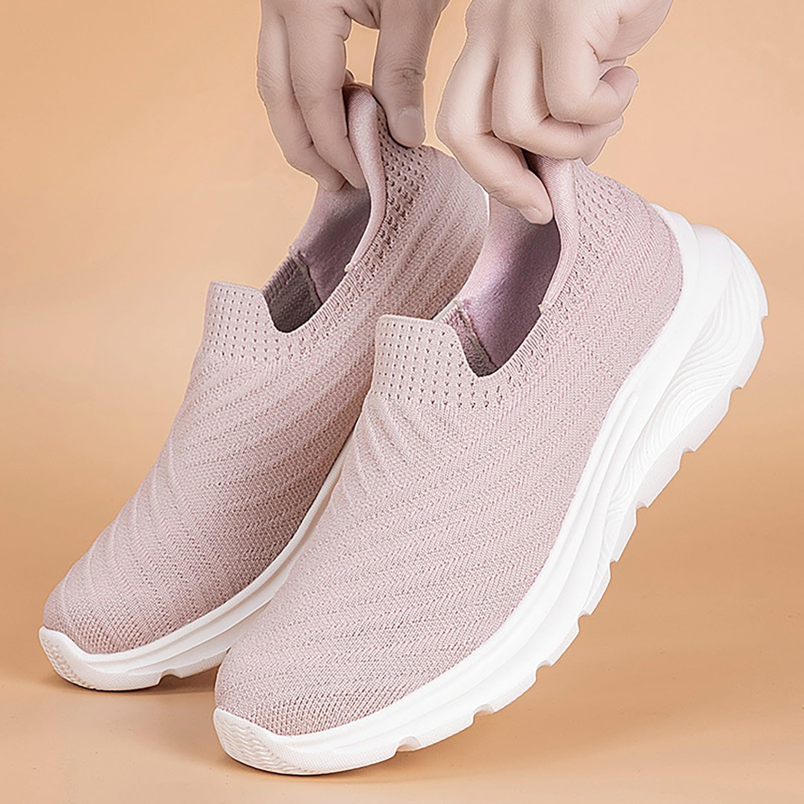 Scarpe da Ginnastica da Donna Leggere Scarpe Sneakers Donna Bianche Comode | Tennis Camminata in Cuscino Aria per Passeggiata Invernale Calzature Atletica Concezione Ergonomica Tessuto Sintetico