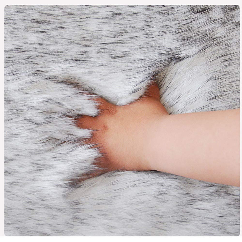 Tapis en Peau de Mouton synthétique,Man Made Laine Tapis de Canapé Coussin,Cozy Sensation comme véritable Laine Tapis en Fourrure synthétique(60 * 180cm)