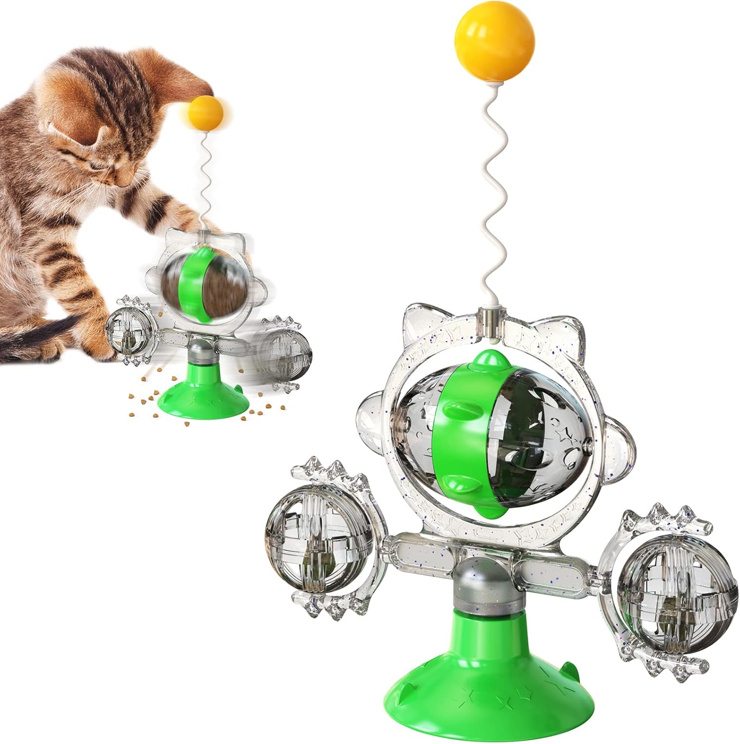 Spinning Kitty Interactive Dog & Cat Food Puzzle Toy
