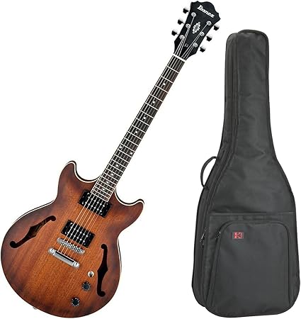 Amazon.com: Ibanez AM53TF Artcore - Guitarra eléctrica semihueca (Tobacco  Flat) con funda : Instrumentos Musicales