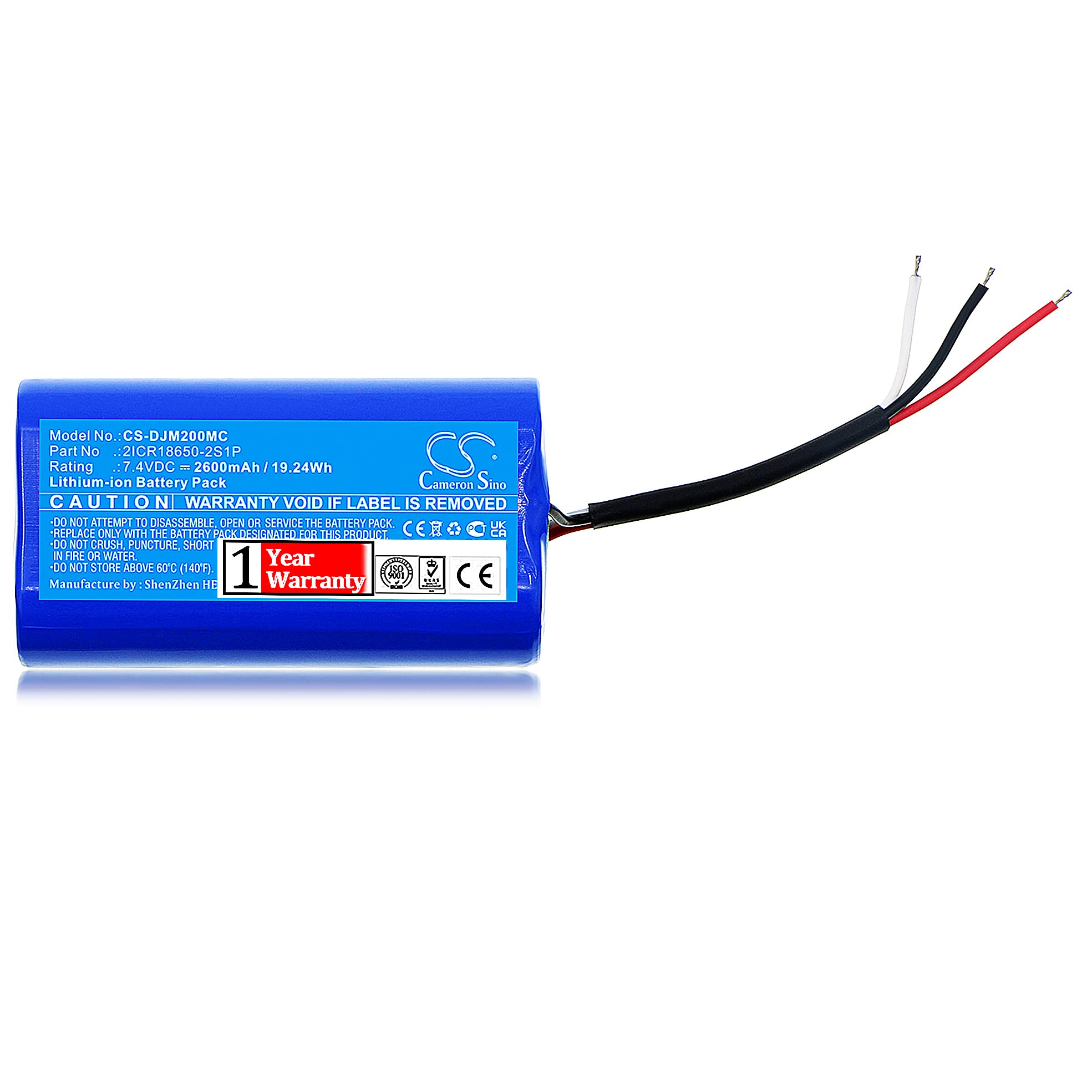 BCXY 2ICR18650-2S1P Battery Replacement for DJI Osmo Mobile 2 Osmo Mobile 3 Osmo Mobile 4