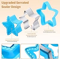 Vista 7 de Sandwich Cutter and Sealer Set,14 Pcs Sandwich Maker Bread Cutters DIY Cookie Cutters Fruit Vegetable Cutter Shapes for Kids Boys & Girls Bento