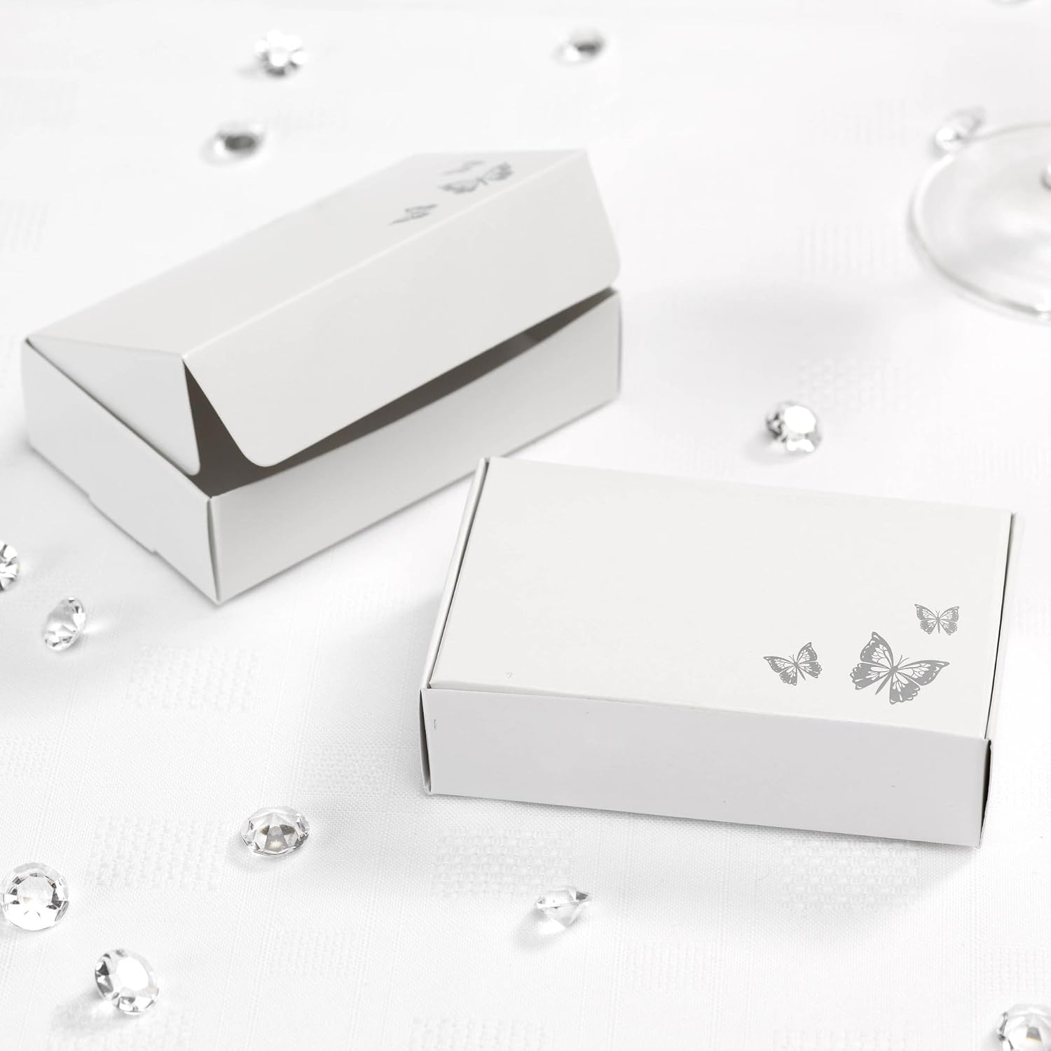 White Elegant Butterfly Cake Box Amazon.co.uk