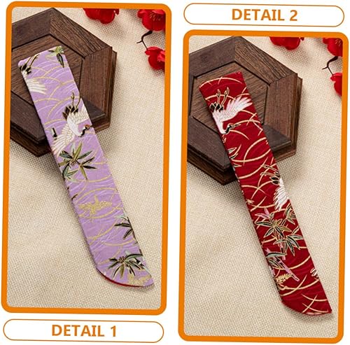 Miniatura 3 de ABOOFAN Bolsa de ventilador plegable para ventilador de mano, ventilador de mano, pequeñas bolsas de joyería, bolsa protectora para ventilador,