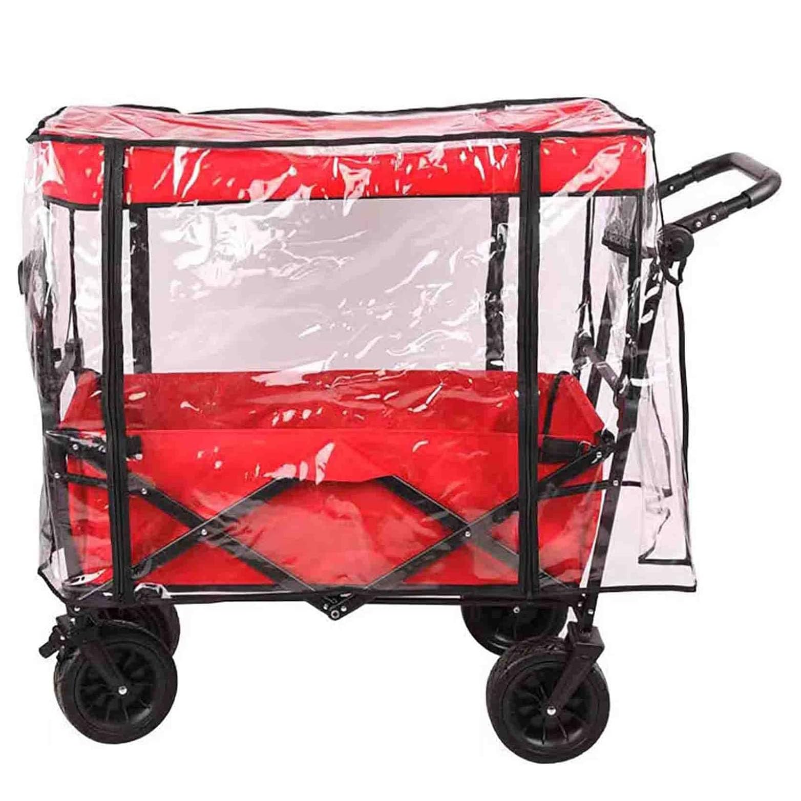 Housse de pluie pour chariot pliable et portable de transport extérieur