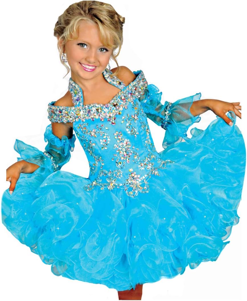 AVDAInfant Girls' Bateau Kids Gowns Pageant Cupcake Dresses