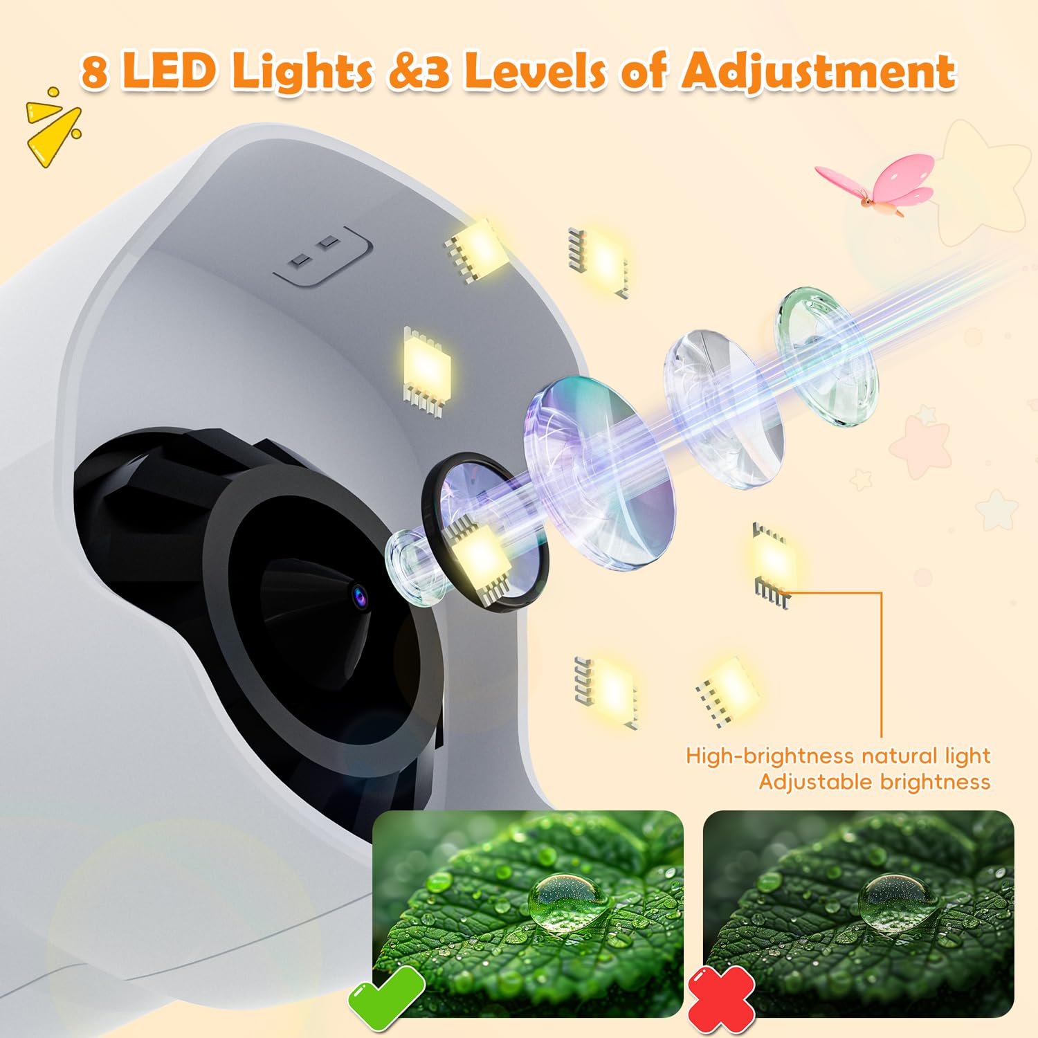 Microscope Enfant, Ahalfcit Microscope Numérique avec Écran HD IPS 2.4", 1000X Appareil Photo Portable de Poche, Jouet Exploration Nature, Cadeau STEM pour Enfants 3-12 Ans (Blanc)