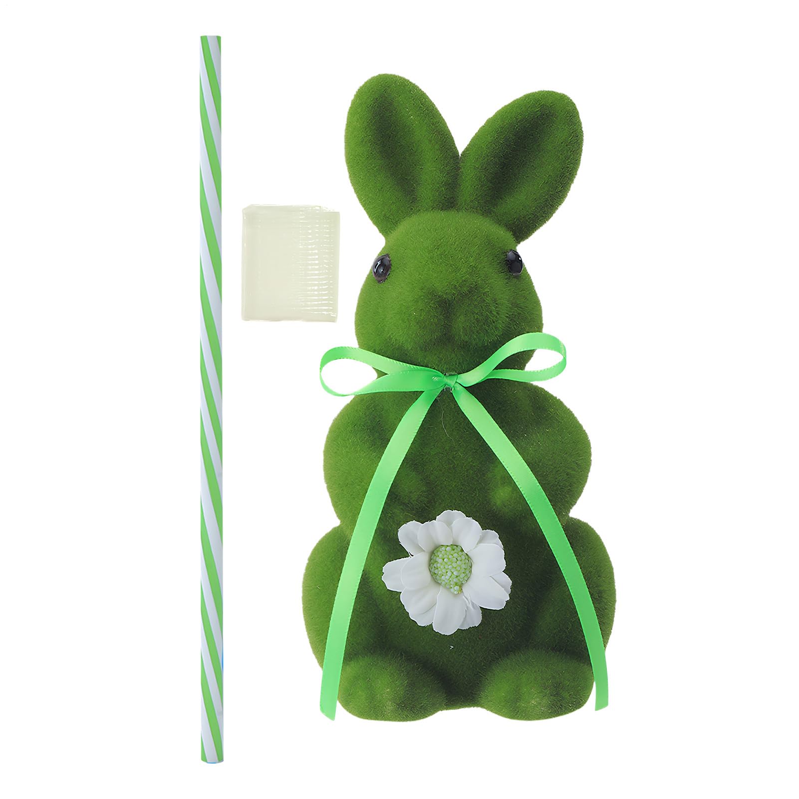 Figuras de escritorio de terciopelo con diseño exclusivo de conejo de Pascua