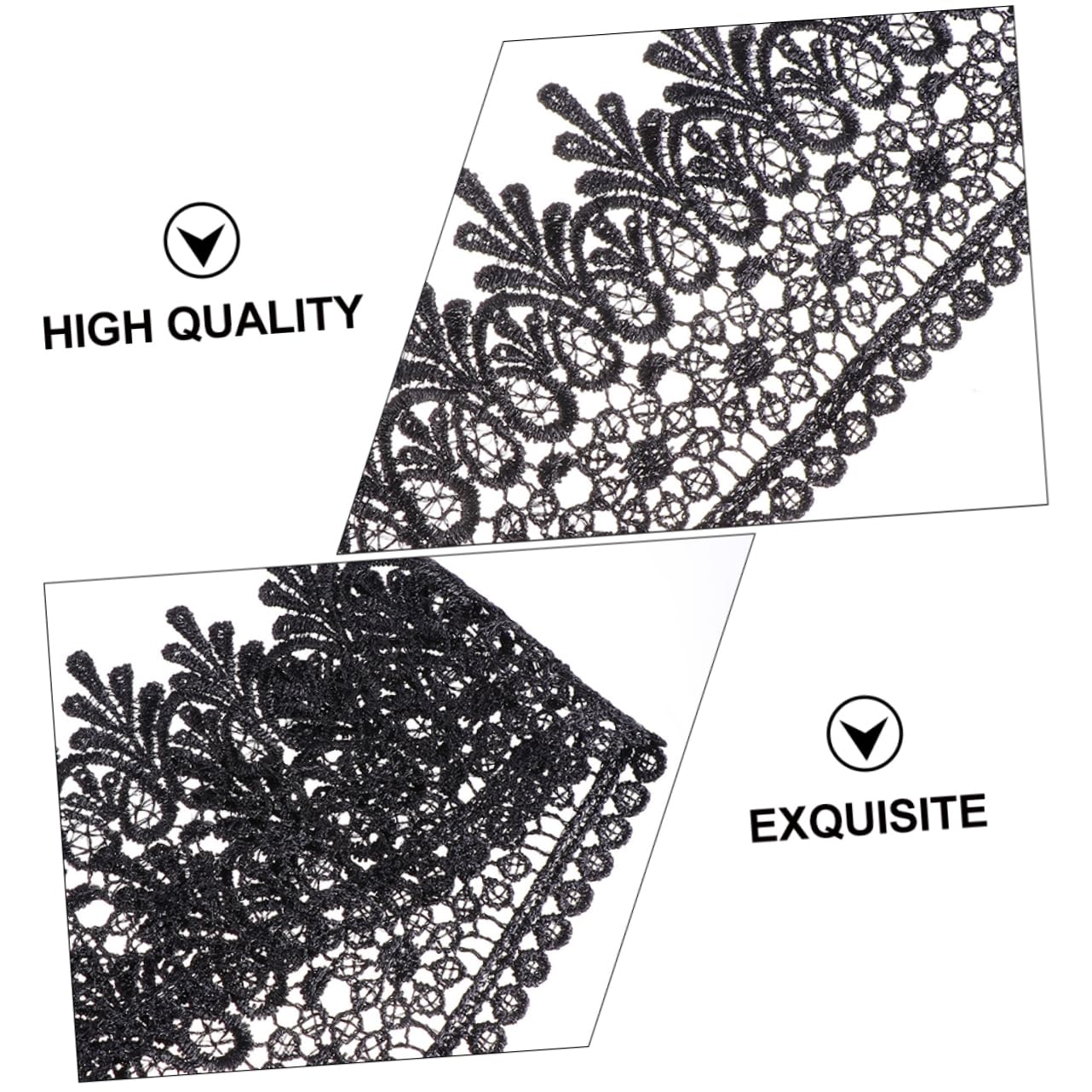 EXCEART 3 Piezas Similar Al Encaje Cinta De Encaje De Pestañas Ribete De Encaje Decorativo Ribete Elástico Cinta De Encaje Floral Ajuste De Costura Ropa Tela De Encaje Hazlo Tu Mismo Novia
