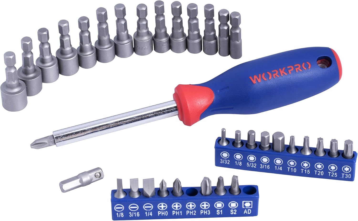 Free Shipping Over $50 WORKPRO Socket Wrench Set, 164-piece Mechanics Tool Kit 1/4 Inch, 3/8 Inch and 1/2 Inch Drive Quick Release Ratchet, Metric and Standard 6-Point 12-Point Sockets, with Blow Molded Case Hottest Sale WORKPRO Socket Wrench Set, 164-piece Mechanics Tool Kit 1/4 Inch, 3/8 Inch and 1/2 Inch Drive Quick Release Ratchet, Metric and Standard 6-Point 12-Point Sockets, with Blow Molded Case