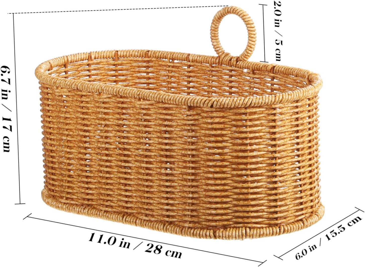 Woven Hanging Vegetable Basket for Kitchen Storage Wall Mounted Design for Easy Access to Garlic Onions and More Decor and Space Saver