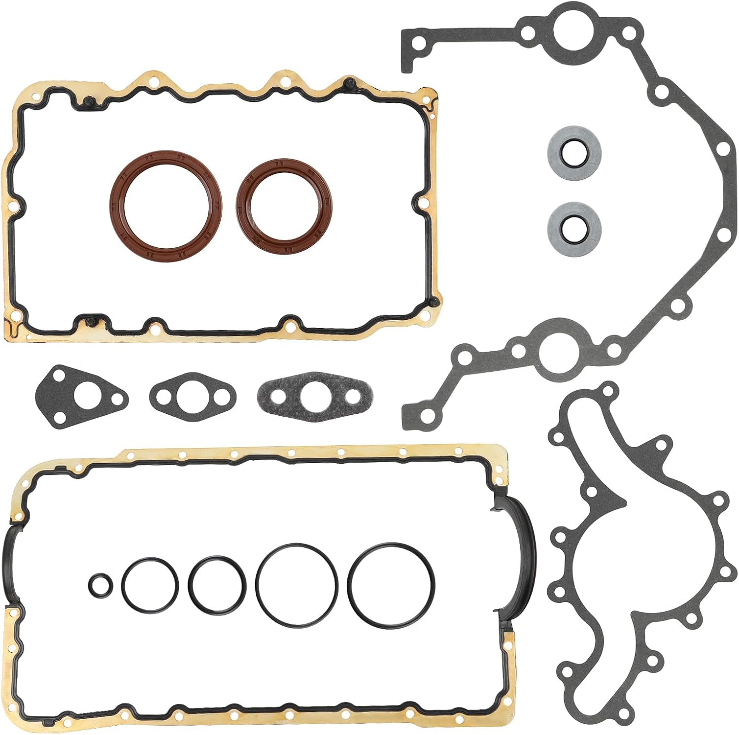 CS9293 Engine Conversion Gasket Set Lower Gasket Set with Engine Oil Pan Gasket Compatible with Ford Explorer 2001-2008 Compatible with Land Rover LR3 Compatible with Mazda B4000 4.0L CS9293-1