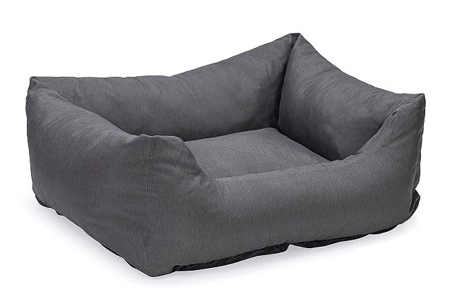 Karlie Charly - Cama para Perros, Color Gris Oscuro, 80 x 70 x 25 cm