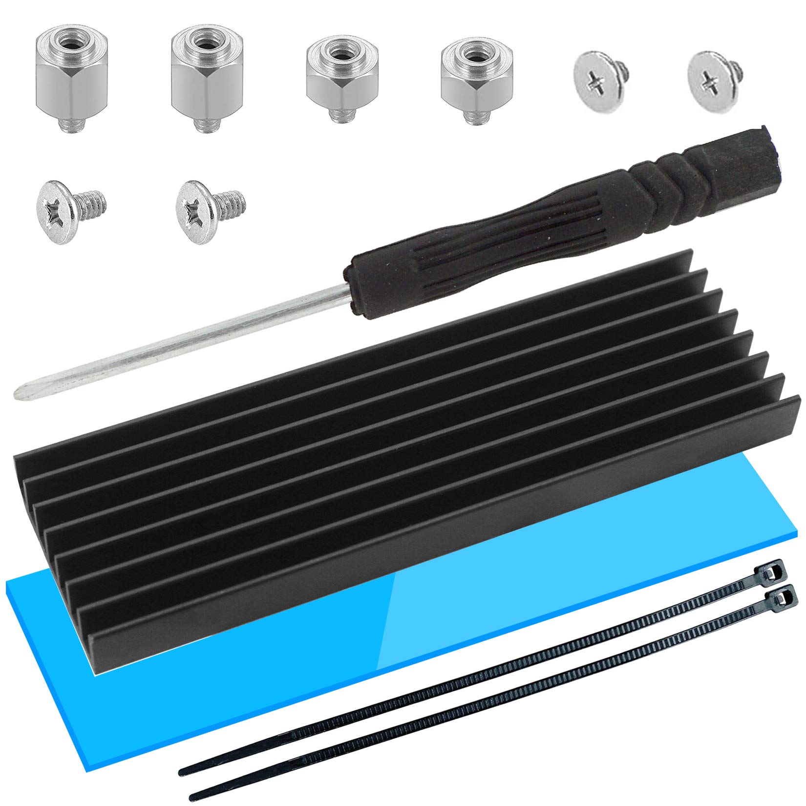 Buy Akuoly M.2 SSD Screws for ASUS motoard with M.2 SSD heatsink and thermal pad, 13pcs Online