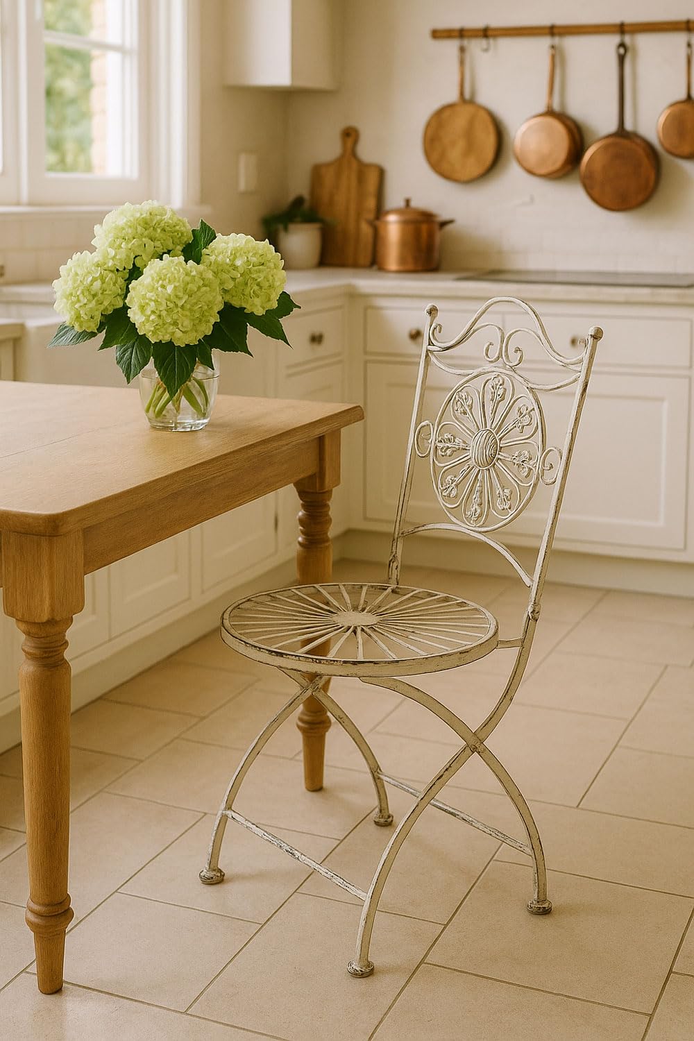 Nostalgie Chair Shabby Chic Iron Garden Chair White Iron Chair