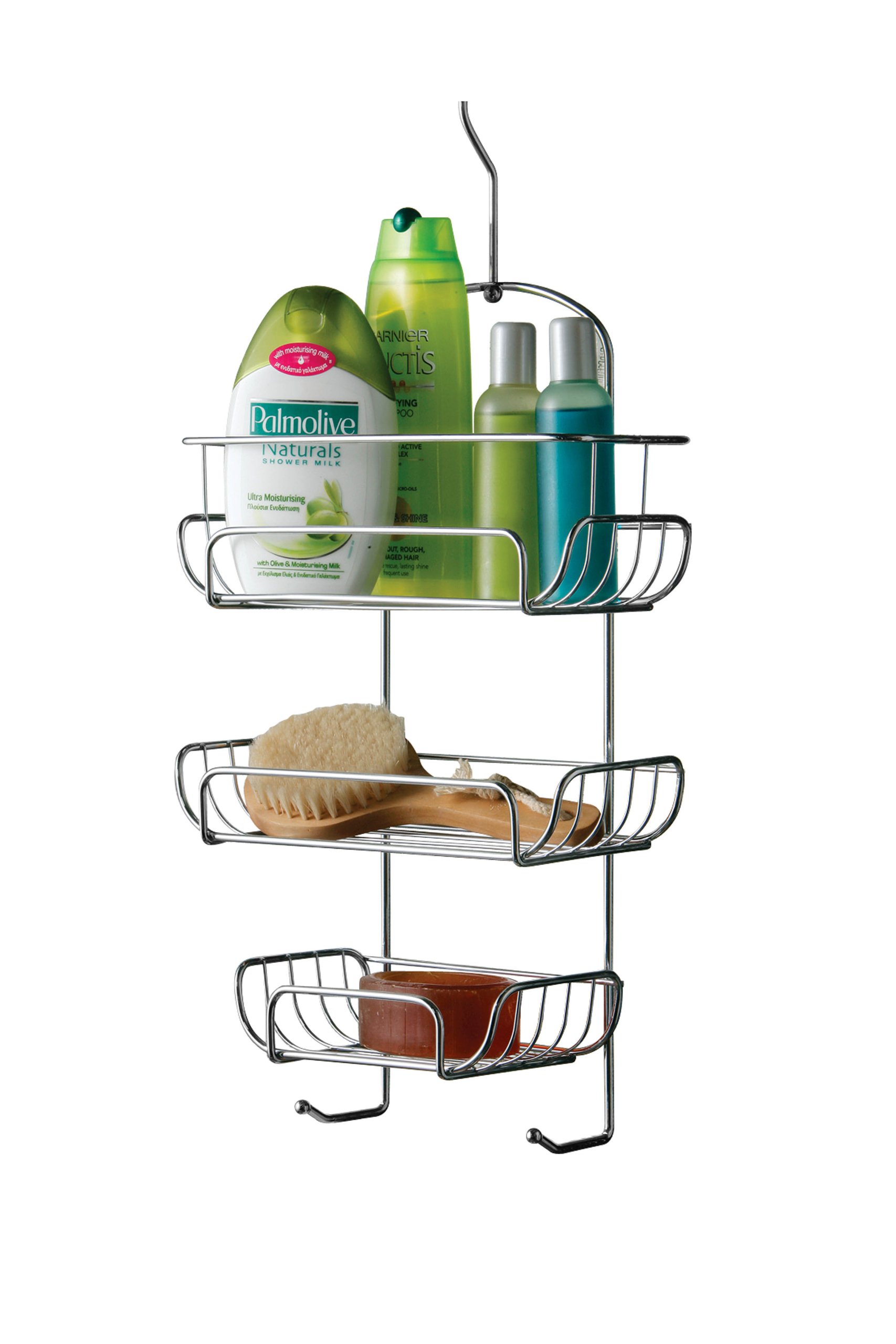 PREMIER Housewares 1600557 Supporto per Doccia, 3 Livelli, Cromo